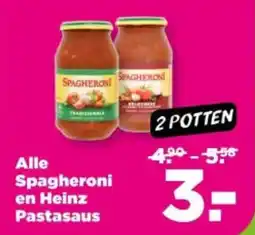 PLUS Alle spagheroni en heinz pastasaus aanbieding