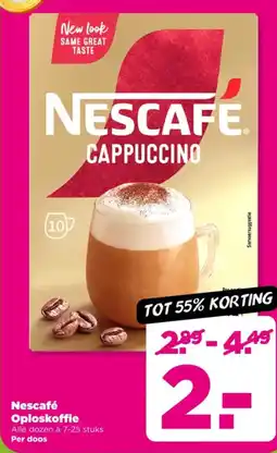 PLUS Nescafé oploskoffie aanbieding