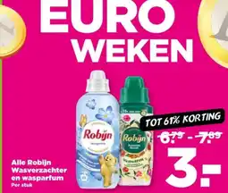 PLUS Alle robijn wasverzachter en wasparfum aanbieding