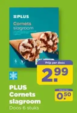 PLUS Plus cornets slagroom aanbieding
