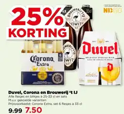 PLUS Duvel, Corona en Brouwerij 't IJ A aanbieding