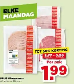 PLUS Plus vleeswaren aanbieding