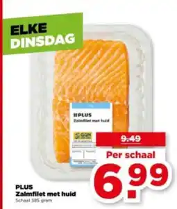 PLUS Plus zalmfilet met huid aanbieding
