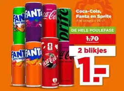 PLUS Coca-cola, fanta en sprite aanbieding