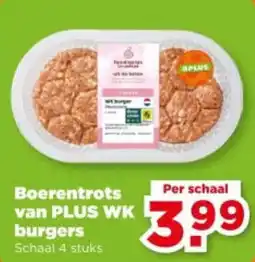 PLUS Boerentrots van plus wk burgers aanbieding
