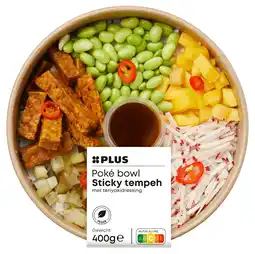 PLUS PLUS Poké bowl Sticky Tempeh aanbieding
