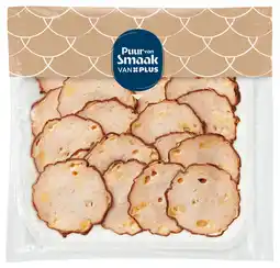 PLUS PLUS Puur van smaak Kip grillworst met kaas aanbieding