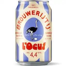 PLUS Brouwerij 't IJ L'Oeuf blik aanbieding