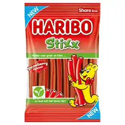PLUS Haribo Stixx strawberry aanbieding