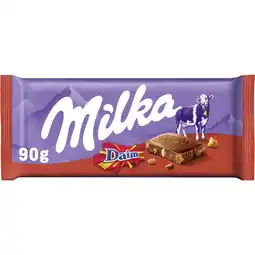 PLUS Milka Chocoladereep Daim aanbieding