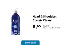 Plein.nl Head & Shoulders Classic Clean I aanbieding