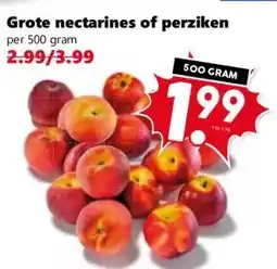 Coop Grote nectarines of perziken aanbieding