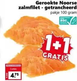 Coop Gerookte Noorse zalmfilet - getrancheerd aanbieding