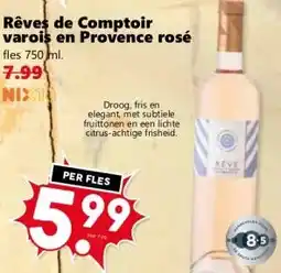 Coop Rêves de Comptoir varois en Provence rosé aanbieding