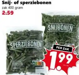 Coop Snij- of sperziebonen aanbieding