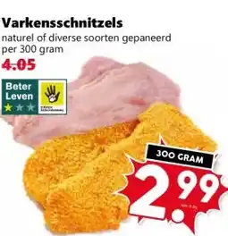 Coop Varkensschnitzels aanbieding