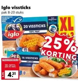 Coop Iglo vissticks aanbieding