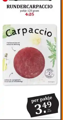 Coop RUNDERCARPACCIO aanbieding