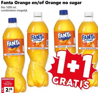 Fanta Orange en/of Orange no sugar