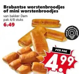 Coop Brabantse worstenbroodjes of mini worstenbroodjes aanbieding