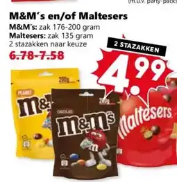 Coop M&M's en/of Maltesers aanbieding