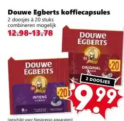 Coop Douwe Egberts koffiecapsules aanbieding