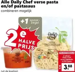 Coop Alle Daily Chef verse pasta en/of pastasaus aanbieding