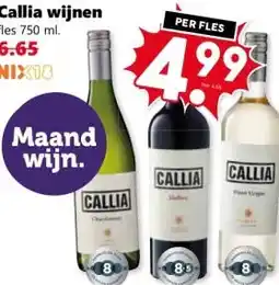 Coop Callia wijnen aanbieding