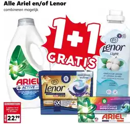 Coop Alle Ariel en/of Lenor aanbieding