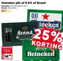 Coop Heineken pils of 0.0% of Brand aanbieding