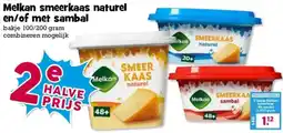 Boon`s Markt Melkan smeerkaas naturel en/of met sambal aanbieding