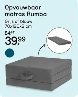 Leen Bakker Opvouwbaar matras Rumba aanbieding