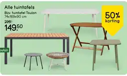 Leen Bakker Alle tuintafels aanbieding