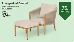 Leen Bakker Loungestoel Bandol aanbieding