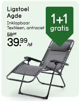 Leen Bakker Ligstoel Agde aanbieding