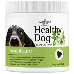 Holland & Barrett 1+1 gratis | Jacob Hooy Pets Healthy Dog Weightcare - 80 stuks aanbieding
