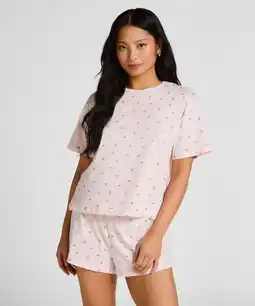 Hunkemoller Hunkemöller Pyjama set katoen Roze aanbieding