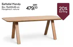 Leen Bakker Eettafel Mandy aanbieding