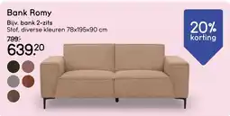 Leen Bakker Bank Romy aanbieding