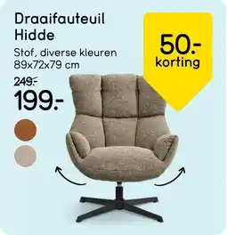 Leen Bakker Draaifauteuil Hidde aanbieding