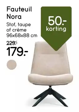 Leen Bakker Fauteuil Nora aanbieding