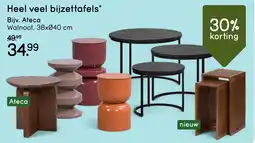 Leen Bakker Heel veel bijzettafels aanbieding