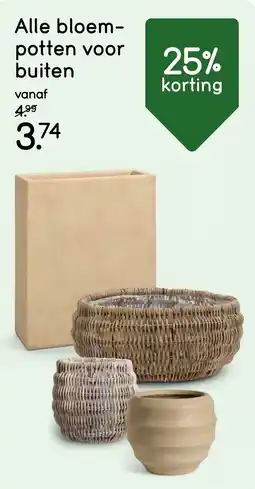 Leen Bakker Alle bloempotten voor buiten aanbieding