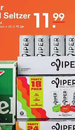 Sligro Viper Hard Seltzer aanbieding