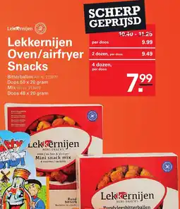 Sligro Lekkernijen Oven/airfryer Snacks aanbieding