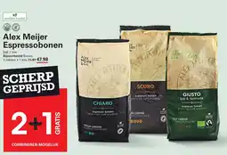 Sligro Alex Meijer Espressobonen aanbieding