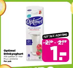 PLUS Optimel Drinkyoghurt aanbieding