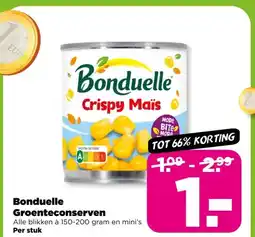 PLUS Bonduelle Groenteconserven aanbieding