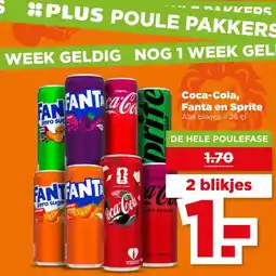 PLUS Coca-Cola, Fanta en Sprite aanbieding