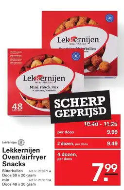 Sligro Lekkernijen Oven/airfryer Snacks aanbieding